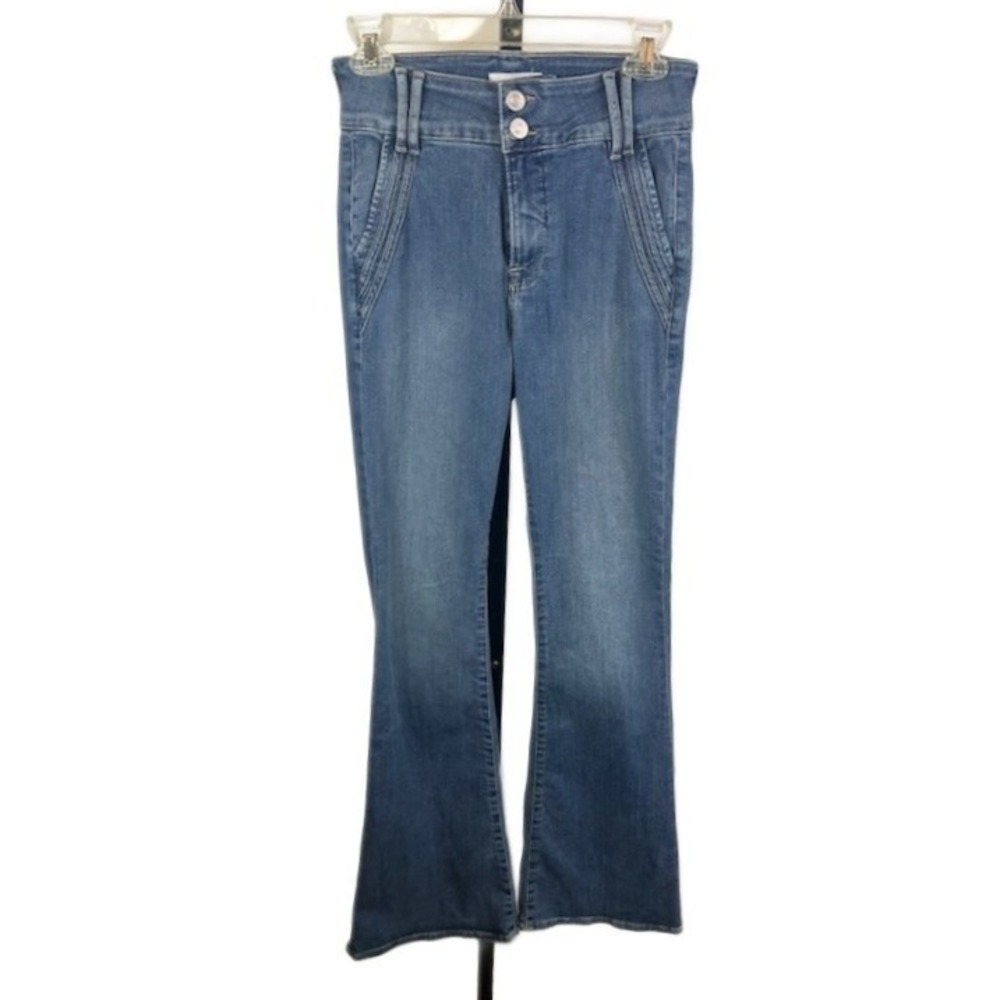 Retro FRAME Denim Womens Jeans Blue Flare Leg High Rise Size 27‎